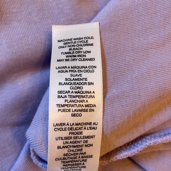 Chico's Piper Boat Basic Knit Top Lush Lavender Purple 100% Cotton Size 3 (16) - Picture 6 of 8